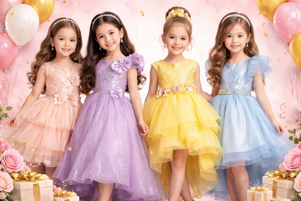 Girls Party Wear Wholesaler India by Lekhus Collection